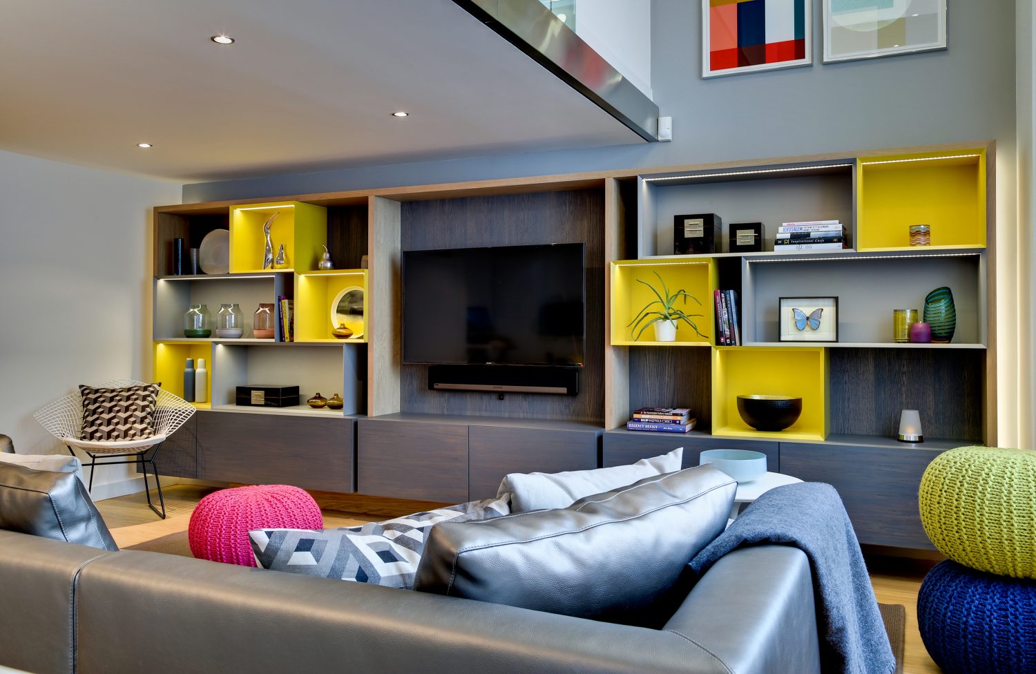 Colourful Revolution by Daniel Hopwood – vibrant living room. Colourful interiors, London