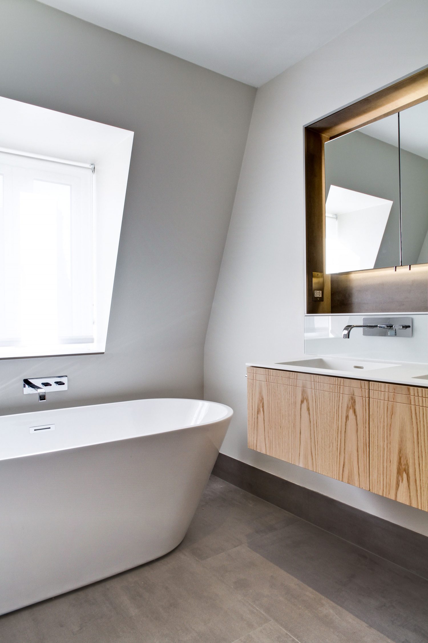 Let It Be Penthouse by Daniel Hopwood - bathroom. Show home interior design