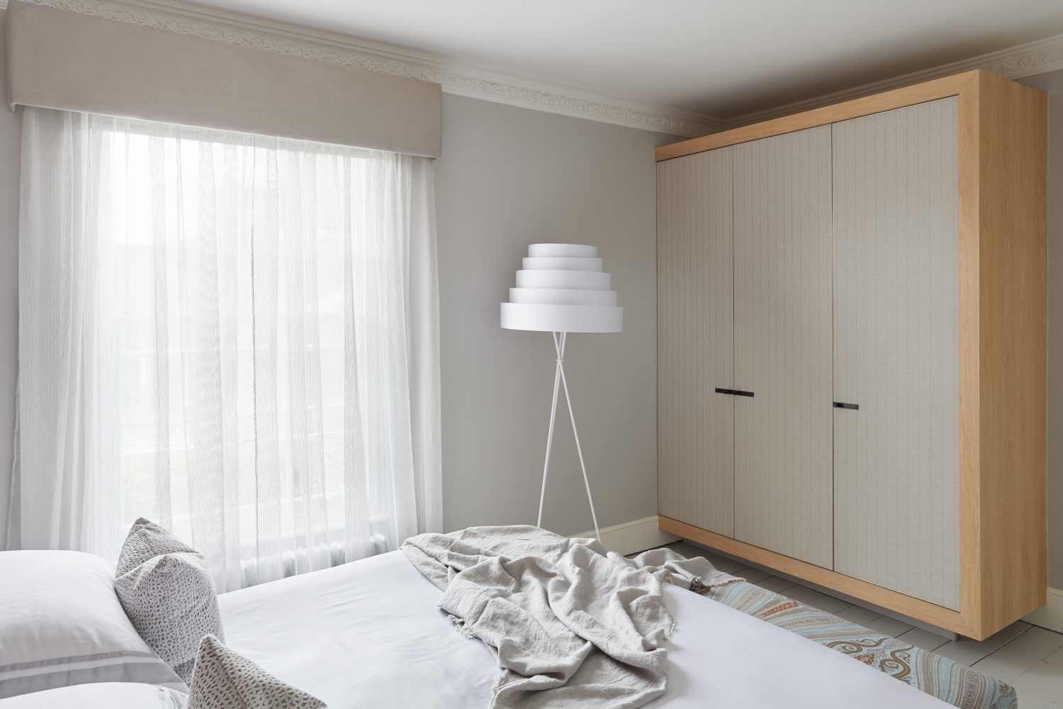 Happy House by Daniel Hopwood – calming bedroom design. Eclectic design