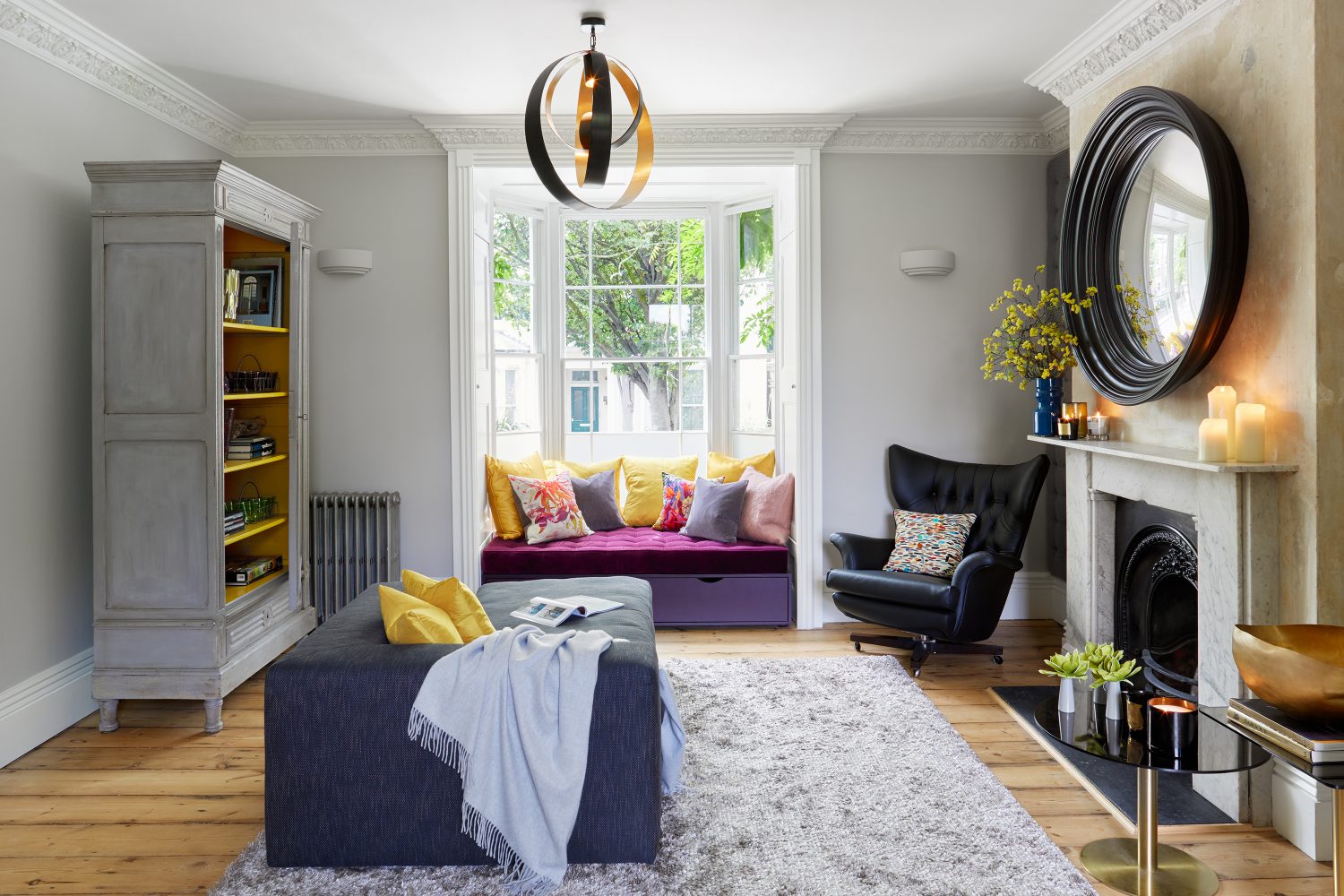 Happy House by Daniel Hopwood – living room. Eclectic design, London