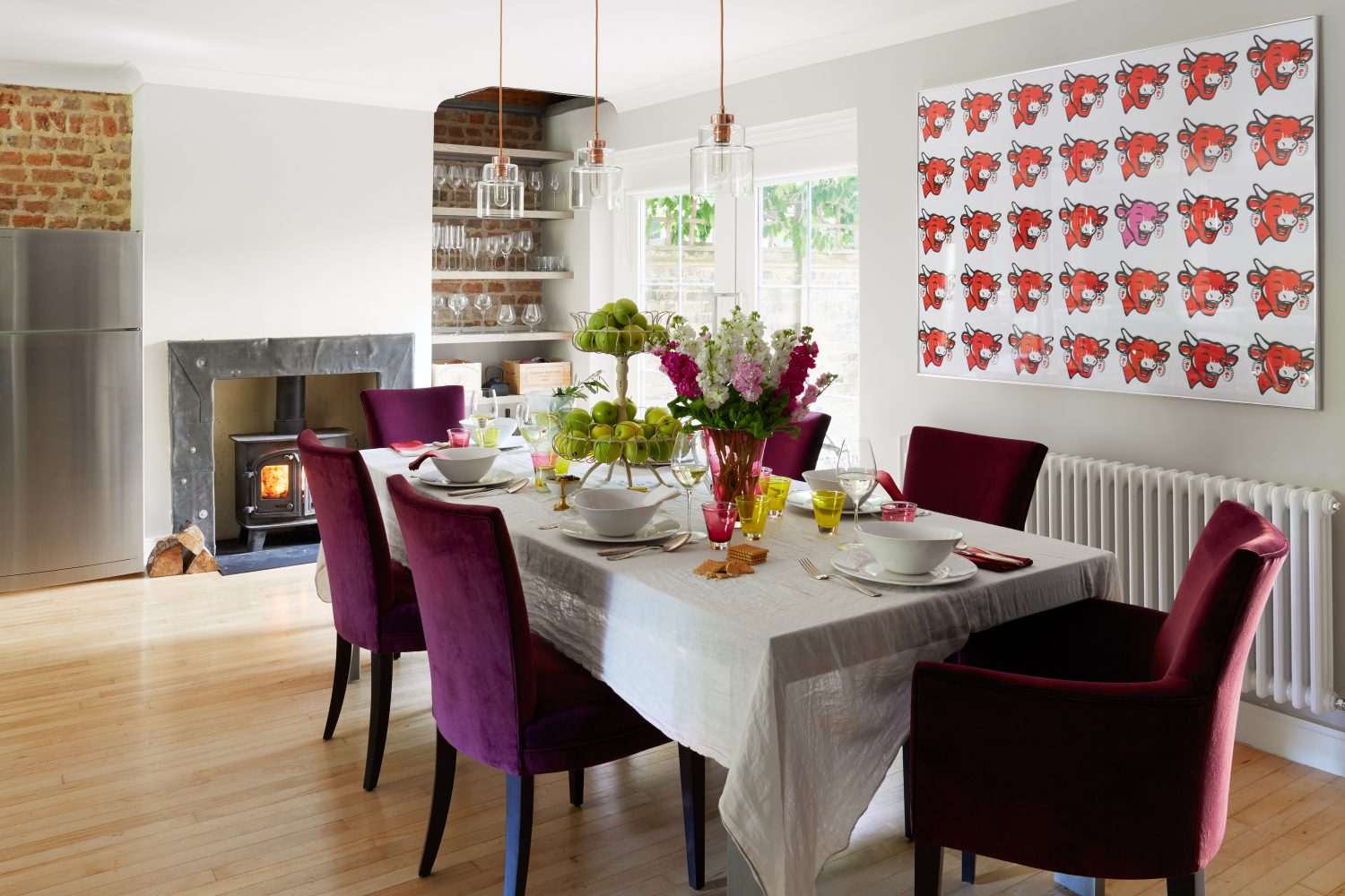 Happy House by Daniel Hopwood – comfortable dining room. Eclectic design, London