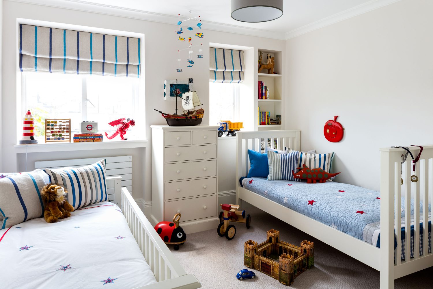 British Reserve by Daniel Hopwood – children’s bedroom with nautical accents. Interior designer Kensington, London