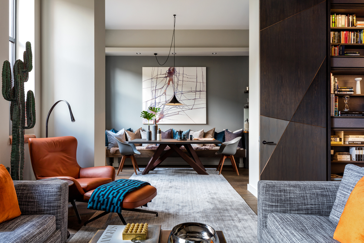 Gentleman’s Quarters by Daniel Hopwood – modern living space. Masculine interior design