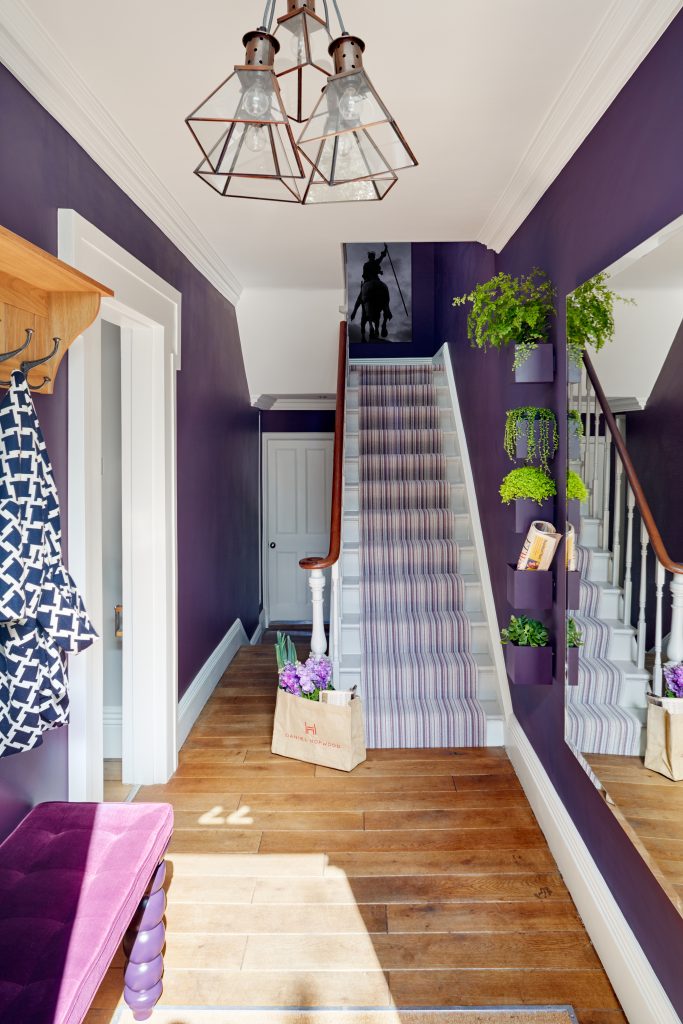 Top Ten Interior Design Posts - Daniel Hopwood Instagram - Purple Hallway