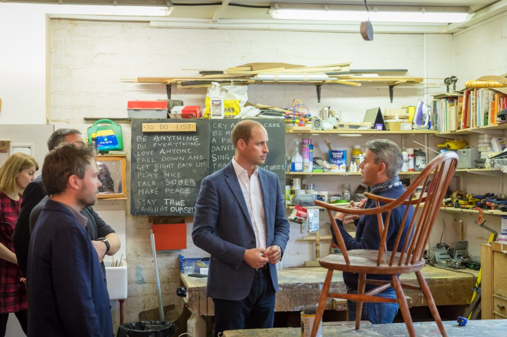 Prince William visits Restoration Station, London - Daniel Hopwood London Interior Designer